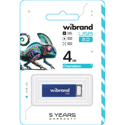 USB флеш накопитель Wibrand 4GB Chameleon Blue USB 2.0 (WI2.0/CH4U6U) Винница - изображение 2