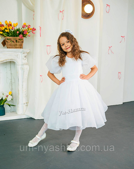 Святкова пишна біла сукня для дівчинки Кривий Ріг - фото 9
