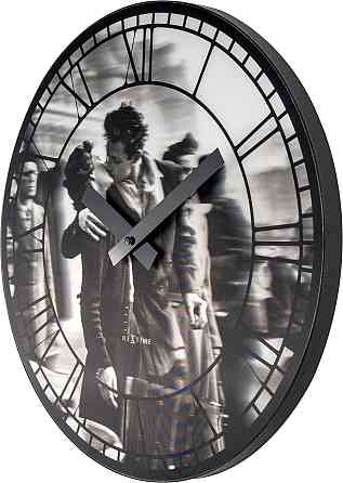 Годинник настінний NeXtime Kiss me in Paris 3D (діаметр 39 см) Вінниця