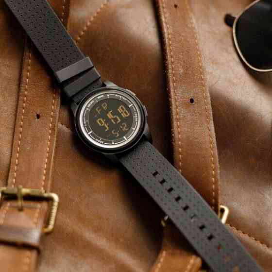Годинник чоловічий водостійкий тактичний GoldenHour Water Metal Black (2 ремінці) Вінниця