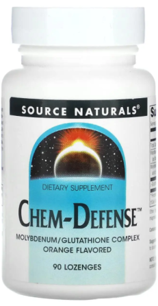 Молібден для детоксикації Source Naturals Chem-Defense 90 жев паст смак апельсину Київ