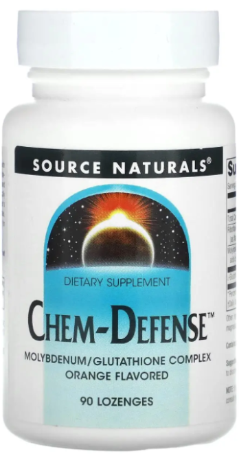Молібден для детоксикації Source Naturals Chem-Defense 90 жев паст смак апельсину Київ - фото 1