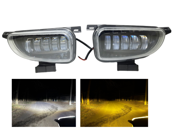 Комплект протитуманних LED фар StarLight Volkswagen Transporter VW T4 (1996-2003) жовте/біле світло ПТФ FOG Харків