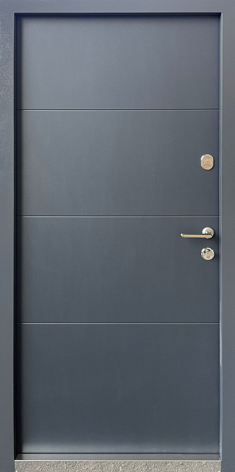 Двері вуличні Форт-М модель ГАЛІЦІЯ МЕТАЛ/МДФ антрацит 860 Київ - фото 2