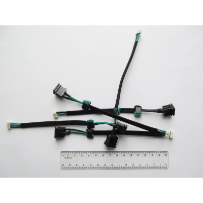 Роз'єм живлення ноутбука з кабелем для Toshiba PJ067 (5.5mm x 2.5mm), 4-pin, 16 см Универсальный (A49022) Вінниця - фото 1