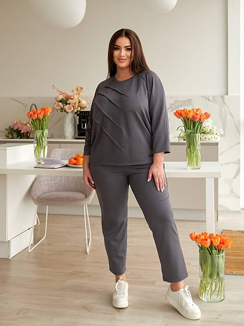 Спортивный женский костюм двухнитка. 42-60р Киев - изображение 1