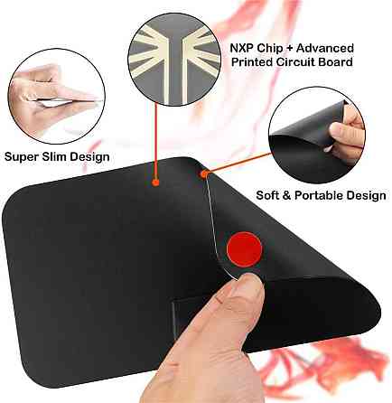 Антена телевізійна KYT-ANT001_SML чорна внутрішня з підсилювачем 60+ миль 4K/1080P VHF/UHF для Т2 вбуд. тюнер Київ