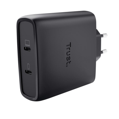 Зарядное устройство Trust 2xUSB-C 100W GaN PD/PPS black (25527_TRUST) Винница - изображение 1