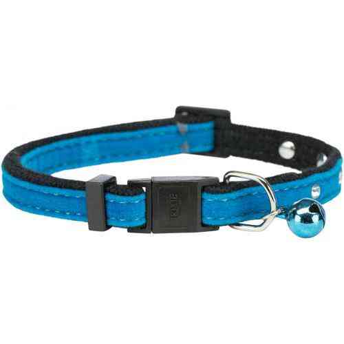 Нашийник Trixie для котів, вельвет з заклепками і дзвіночком (кольори в асортименті) Вінниця