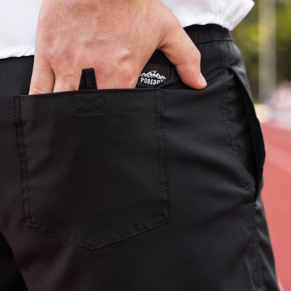 Плавальні шорти чоловічі чорні Pobedov Pool day Київ - фото 4