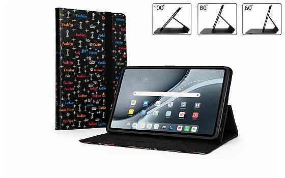 Чохол-книжка PlastGuard для Google Pixel Tablet 2023  – еко-шкіра, рамкова фіксація планшета, колір Чорний Фешн-Чорний Київ
