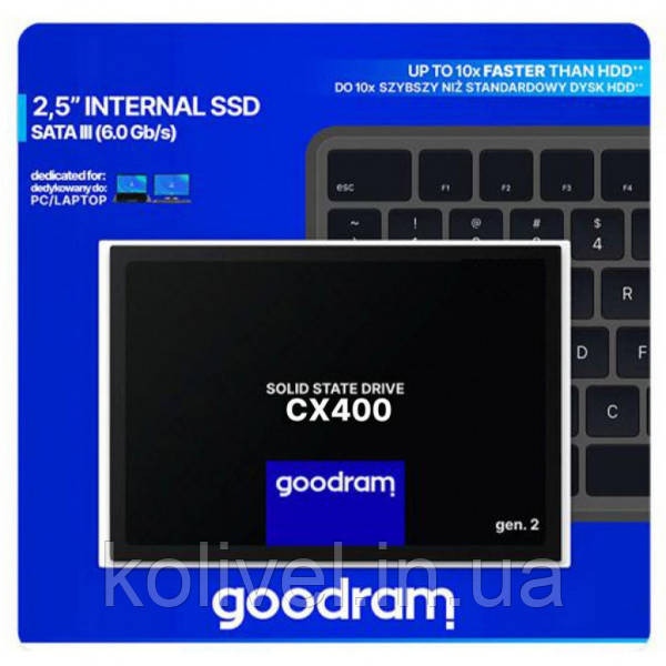 SSD 512GB GoodRAM CX400 SATA III 2.5" 3D NAND (SSDPR-CX400-512-G2#) Київ - фото 4