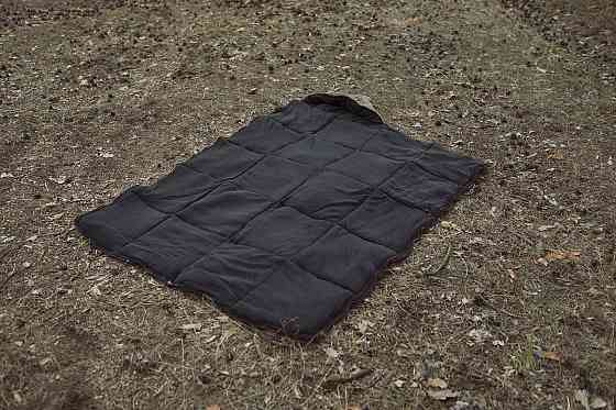 Армійський спальний мішок для військовослужбовців кольору хакі 220*90 зимовий спальник 2в1 на флісі   WAR Львів