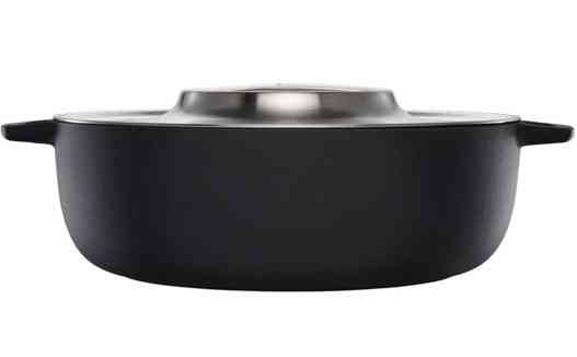 Чавунна Каструля з кришкою для гриля діаметром 22 см Fiskars (1066430) Нержавіюча сталь Нововолинськ