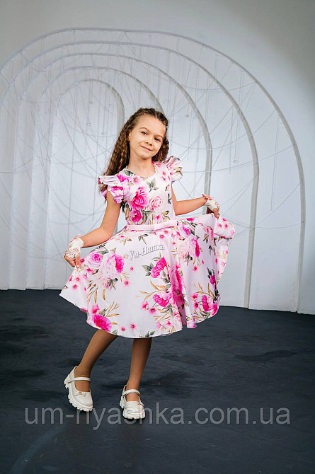 Пишне ошатне плаття з квітковим принтом Кривий Ріг - фото 13