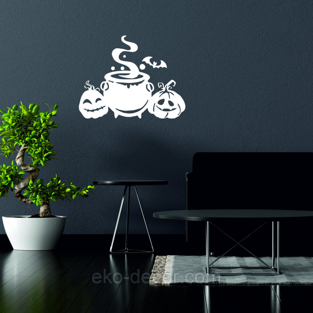 Декоративне настінне Панно «Котелок відьми», Декор на стіну 50*39 см, Білий Київ - фото 2