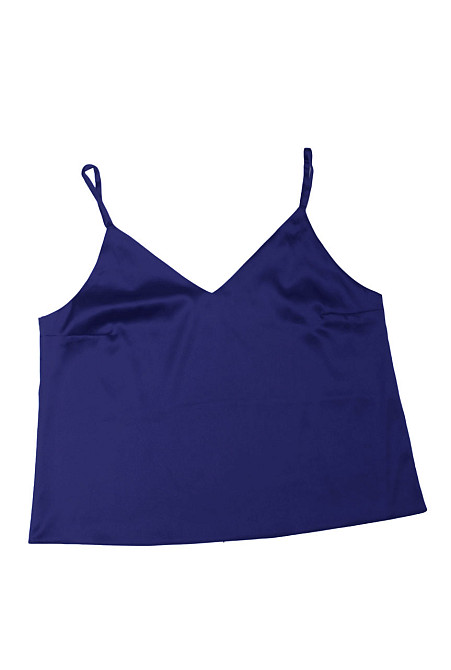 Базова майка жіноча атласна Темно-синій L Харків - фото 2