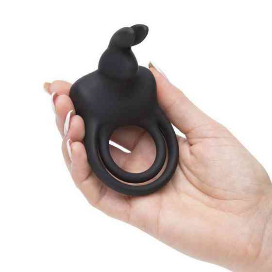 Подвійне ерекційне кільце з вібрацією Happy Rabbit Stimulating Rechargeable Rabbit Cock Ring Sex Aura Київ