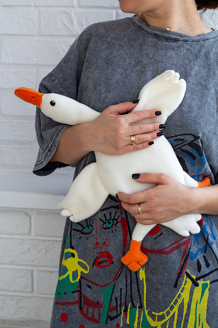 М’яка іграшка сплюшка Гусь обнімусь Київ - фото 6