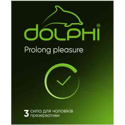 Презервативи Dolphi Prolong Pleasure 3 шт. (4820144773037) Вінниця