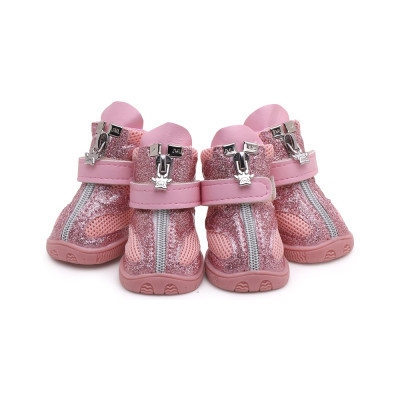 Ботинки для собак Ruispet для малых пород 4 шт №3 розовые (2700000033203) Винница - изображение 3