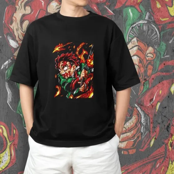 Футболка для подростка мальчика с принтом Клинок, рассекающий демонов Танджиро Камадо 5 Размер 160 Anime10434 Днепр