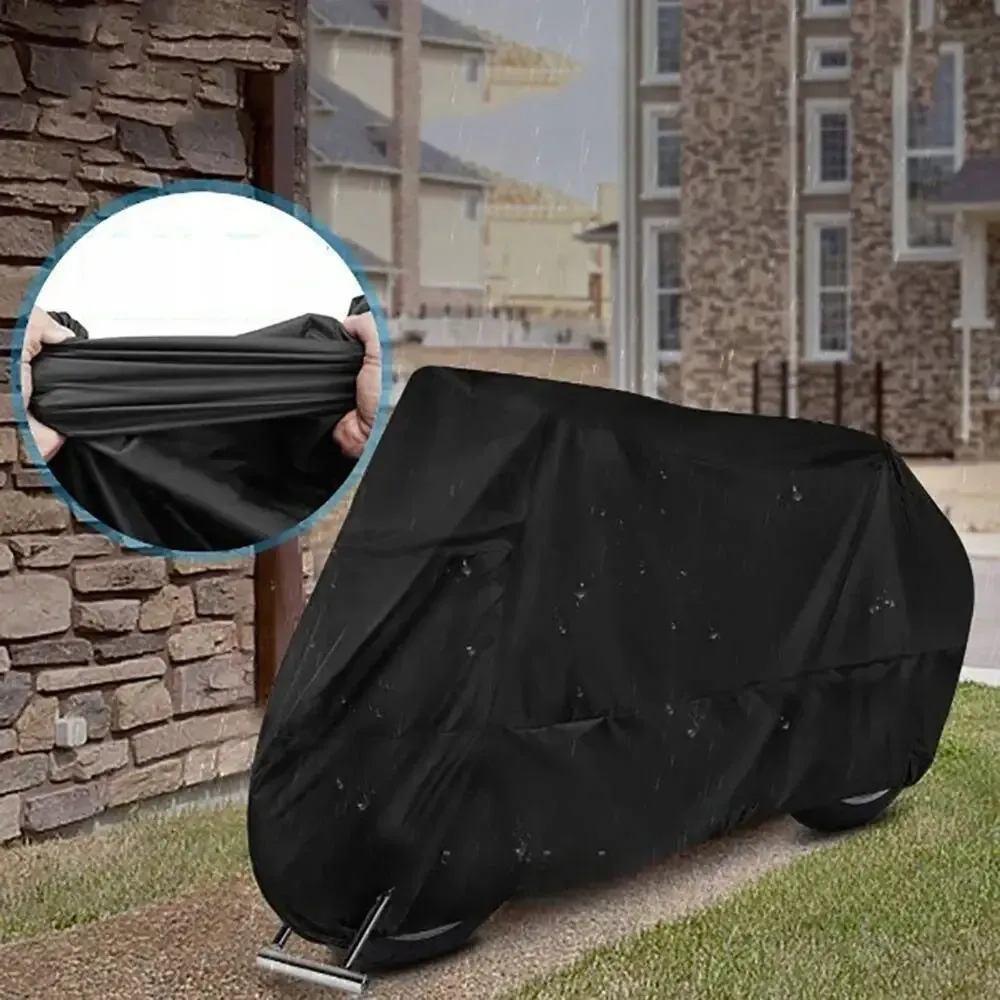 Защитный чехол для мотоцикла 207х145х70см, Размер XL, Черный / Водонепроницаемый чехол-тент для мотоцикла Киев - изображение 7