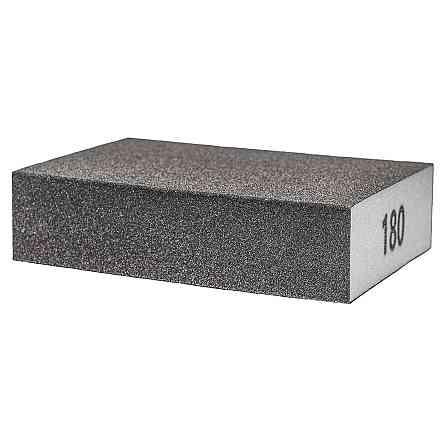 Губка шлифовальная четырехсторонняя 100×70×25мм P180 SIGMA (9130691) Ровно