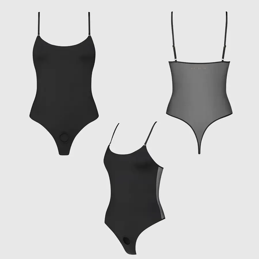 Боди с фиксацией дилдо Strap-On-Me Harness Body Signature - L - Black Львов - изображение 2