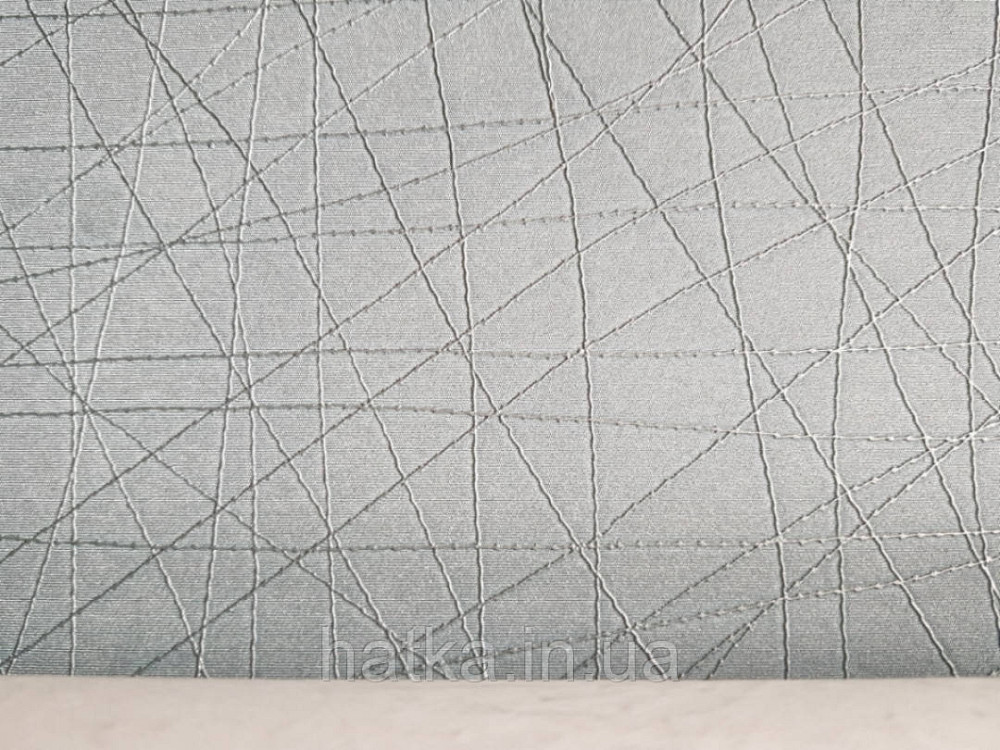 Шпалери вінілові на флізелін Sirpi Alta gamma Sempre 3 абстракція смужка павутинка сріблом на блакитному Київ - фото 3