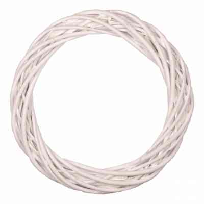 Прикраса декоративна YES! Fun вінок ротанговий білий 20 см (974265) Вінниця