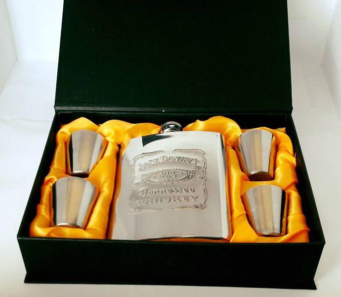 Подарочный Набор с Флягой и Рюмками Jack Daniel's (металл) Днепр - изображение 5