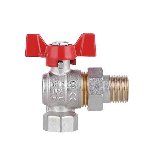 Кран кульовий "Американка" Thermo Alliance Standart 1/2" ВН кутовий SD222NW15PN40 Київ