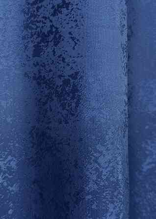 Шторна тканина жакард, колекція "Мармур Al1" колір синій 442ш Київ