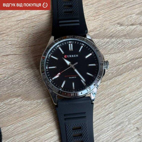 Годинник чоловічий наручний Curren Hector Elastic Black (2 ремінці) Київ - фото 4