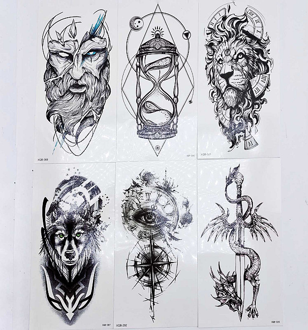 Тимчасове тату 26*13см/ 24*17см Луцьк - фото 1