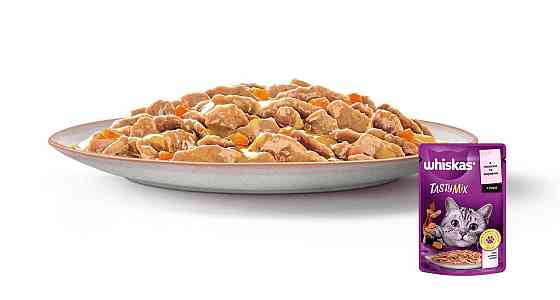 Whiskas (Вискас) Tasty Mix с лососем и морковью в соусе 85 г (блок 28 шт) Винница