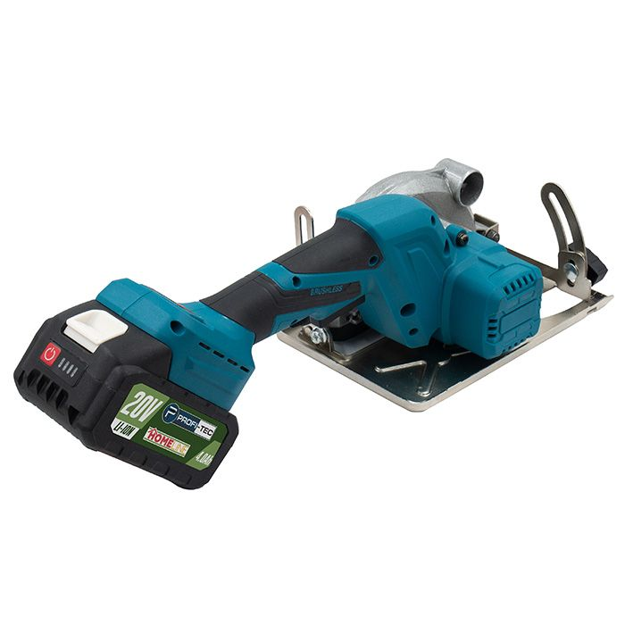 Мощная аккумуляторная дисковая пила PROFI-TEC PCA1220 POWERLine: с АКБ 20V 4.0 Ah+ЗУ, диск 125 мм (007070) Киев - изображение 4
