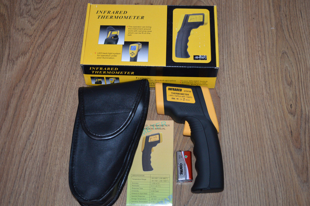 Цифровой пирометр DT8750 инфракрасный термометр (-50*С~750*С) Полтава - изображение 1