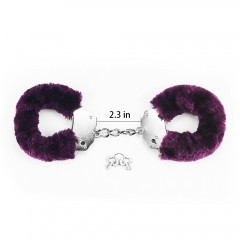 Наручники - Fetish Pleasure Fluffy Hand Cuffs Purple Sex Aura Київ - фото 4