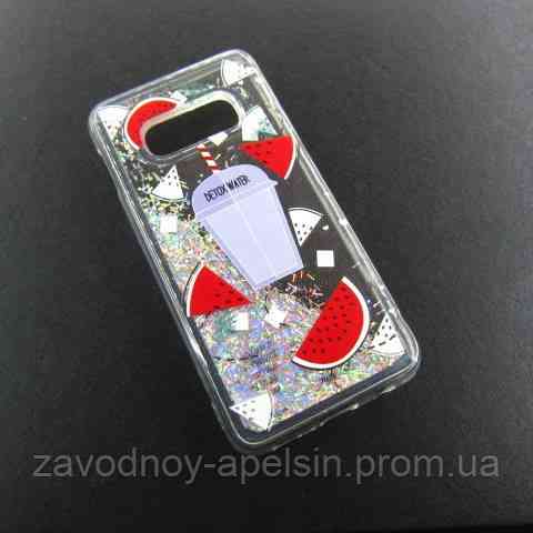 Samsung G970 S10e чехол плавающие блестки аквариум Одесса