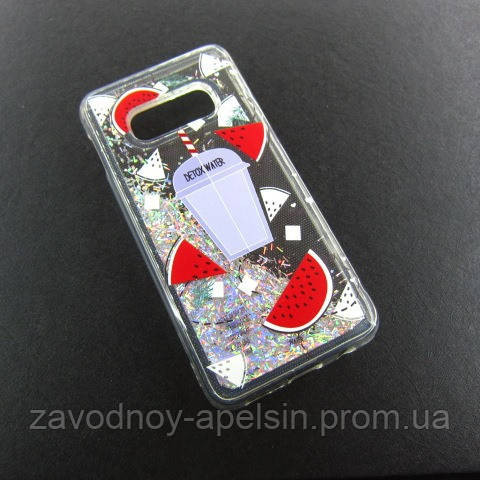 Samsung G970 S10e чохол плаваючі блискітки акваріум Одеса - фото 1