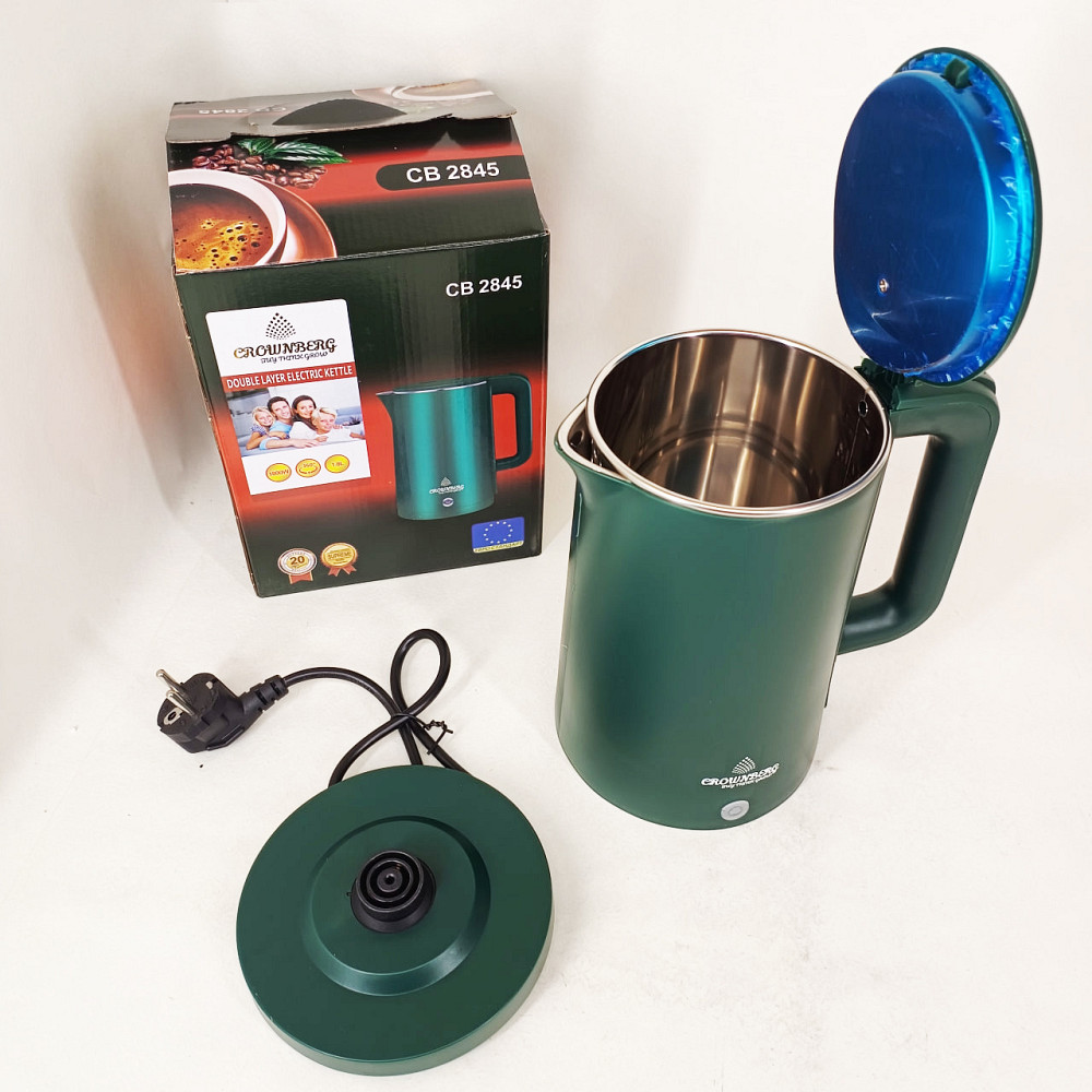 Электрочайник Crownberg CB-2845 дисковый 1.8л 1800Вт Green GZ-83 Львов - изображение 7