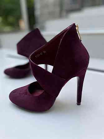 Vices Туфлі жіночі VICES чорні екозамша висота каблука 10 см розміри 36р.40р. (1130-1) Коломыя