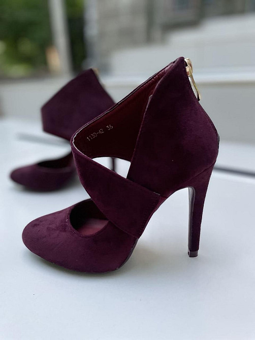 Vices Туфлі жіночі VICES чорні екозамша висота каблука 10 см розміри 36р.40р. (1130-1) Коломыя - изображение 3