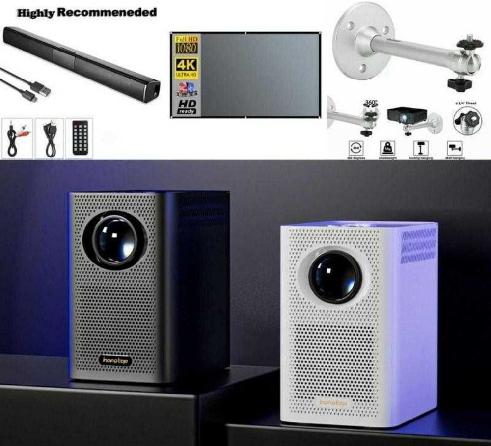 Проектор Домашний Кинотеатр : Android Wi-Fi , Экран , Крепление, Сабвуфер Киев - изображение 1