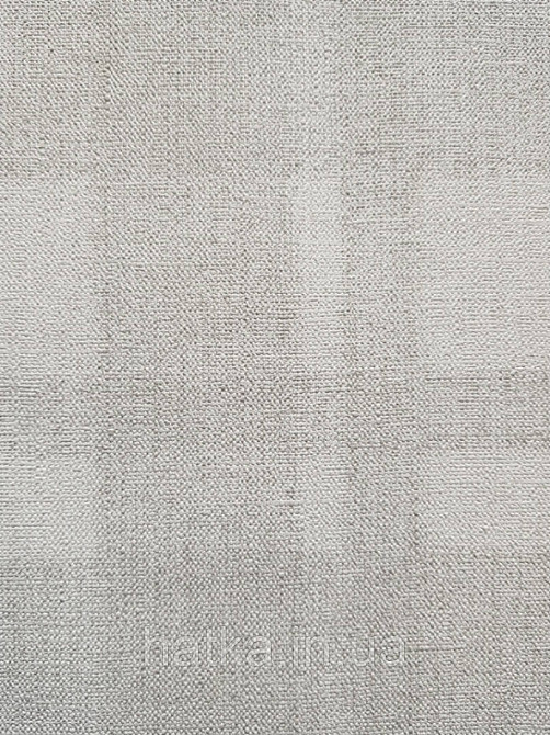 Шпалери вінілові на флізелін гарячого тиснення Marburg Natural vibes метрові клітка під тканина світло сірі Київ - фото 4