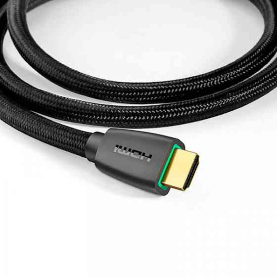 Кабель HDMI M - M, 5.0 м, V1.4 With Braid 4K@30Hz, HD118 UGREEN Чорний (40412) Київ