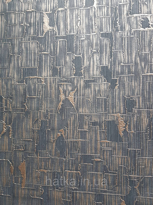 Шпалери вінілові на флізелін Erismann Casual Chic1.06х10 абстракція геометрія фігури лофт чорне золото 10260-10 Київ - фото 3