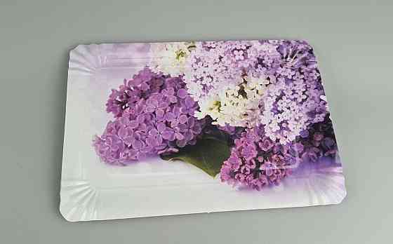 Тарілки святкові паперові 15 * 22 см "No 9" Сирень 10 шт (1 пачка) Харків